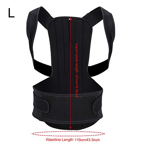 Corrector de postura para hombres y mujeres - Soporte de espalda superior ajustable para clavícula para apoyar el cuello, espalda y hombro, estabilizador de espalda, corrección de postura