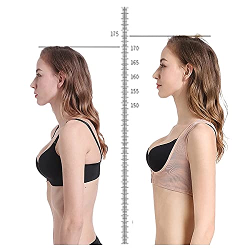 Corrector de Postura para Mujer Enderezadora de Espalda Soporte Invisible y Sujetador enderezado Entrenador de Postura cómodo (Color: Tono de Piel, Talla: XXL) ZQHSB