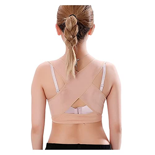 Corrector de Postura para Mujer Enderezadora de Espalda Soporte Invisible y Sujetador enderezado Entrenador de Postura cómodo (Color: Tono de Piel, Talla: XXL) ZQHSB