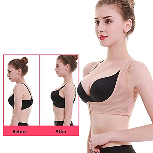 Corrector de Postura para Mujer Soporte para Espalda Ajustable y Sujetador de Postura enderezado para Mujer - Proporciona enderezadora Vertical para Hombros y Espalda (Color: S)