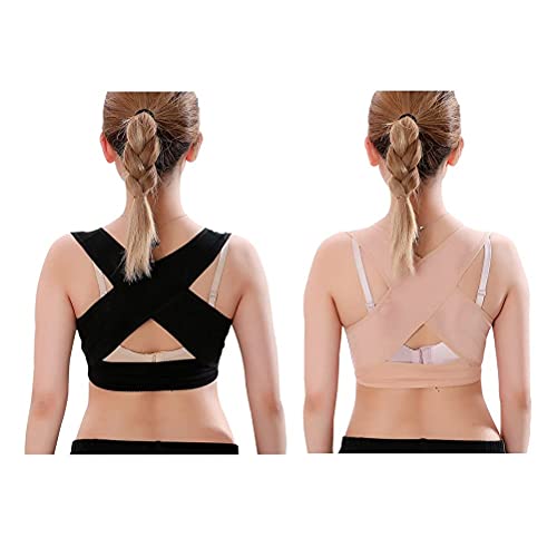 Corrector de Postura para Mujer Soporte para Espalda Ajustable y Sujetador de Postura enderezado para Mujer - Proporciona enderezadora Vertical para Hombros y Espalda (Color: S)
