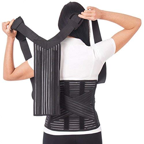 Corrector postural transpirable LUX AJUSTABLE Large Negro
