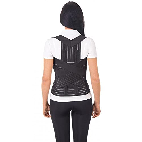 Corrector postural transpirable LUX AJUSTABLE Large Negro