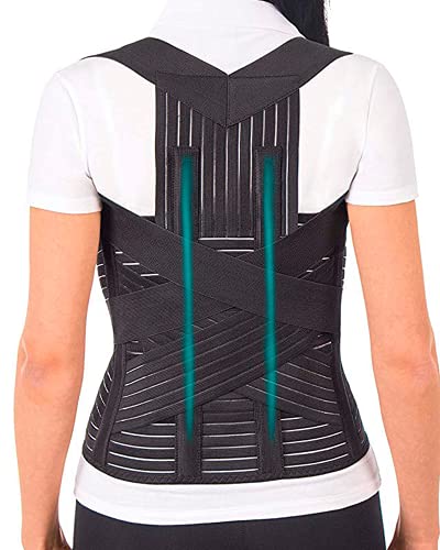 Corrector postural transpirable LUX AJUSTABLE Large Negro