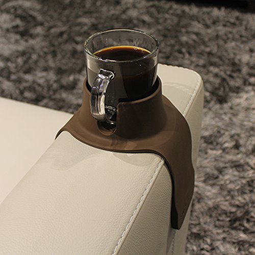 CouchCoaster - el Posavasos definitivo de Bebidas para su sofá, Marrón Moca