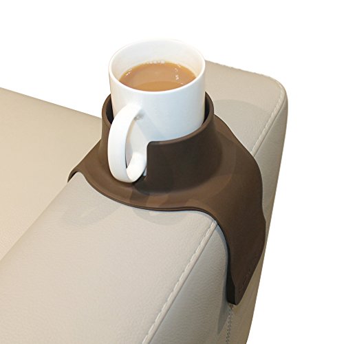 CouchCoaster - el Posavasos definitivo de Bebidas para su sofá, Marrón Moca