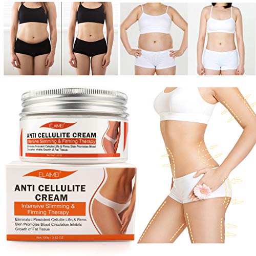 Crema Caliente, Crema Reafirmante Adelgazante para Quemar Grasa Corporal, Crema Anticelulítica para Adelgazar para dar Forma a la Cintura, el Abdomen y las Nalgas