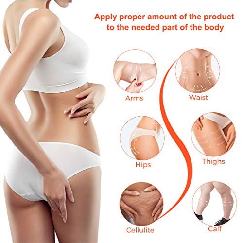 Crema Caliente, Crema Reafirmante Adelgazante para Quemar Grasa Corporal, Crema Anticelulítica para Adelgazar para dar Forma a la Cintura, el Abdomen y las Nalgas