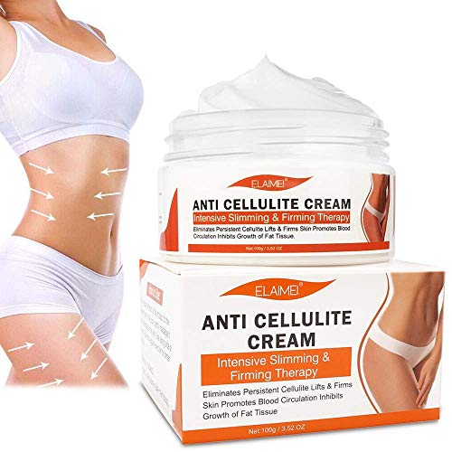 Crema Caliente, Crema Reafirmante Adelgazante para Quemar Grasa Corporal, Crema Anticelulítica para Adelgazar para dar Forma a la Cintura, el Abdomen y las Nalgas