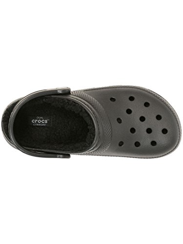 Crocs Classic Lined Clog, Zuecos Unisex Adulto, Black/Black, 36/37 EU