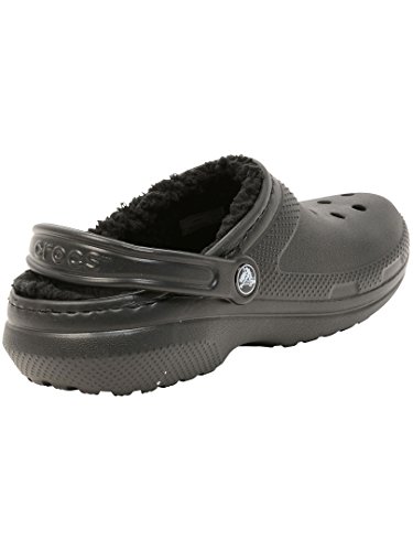 Crocs Classic Lined Clog, Zuecos Unisex Adulto, Black/Black, 36/37 EU