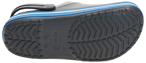 Crocs Crocband Unisex Adulta Zuecos, Gris (Charcoal/Ocean), 38/39 EU