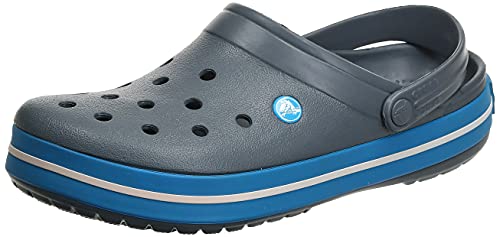 Crocs Crocband Unisex Adulta Zuecos, Gris (Charcoal/Ocean), 38/39 EU
