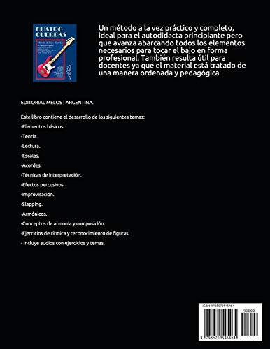Cuatro cuerdas: Método de bajo eléctrico: 2 (Bajo - Metodo - Como Tocar)
