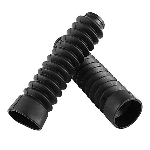 Cubierta de la horquilla de la motocicleta 205x42 mm Cubierta de la horquilla delantera Polainas Botas Gators fuelles horquilla moto Amortiguación de golpes Cubierta antipolvo (negro)