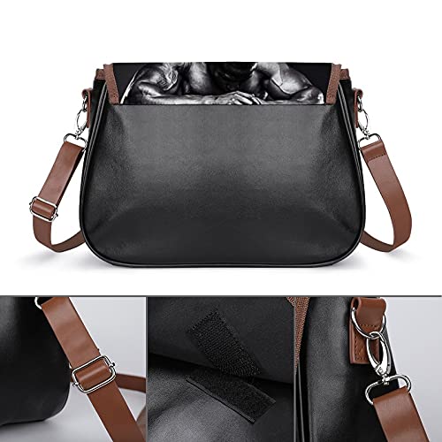 Culturista, Masculino Abdominal Músculos Mujeres Vintage Bolsas Bolso, Retro Bolso de hombro, Bolsa de Axila