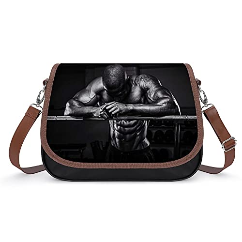 Culturista, Masculino Abdominal Músculos Mujeres Vintage Bolsas Bolso, Retro Bolso de hombro, Bolsa de Axila