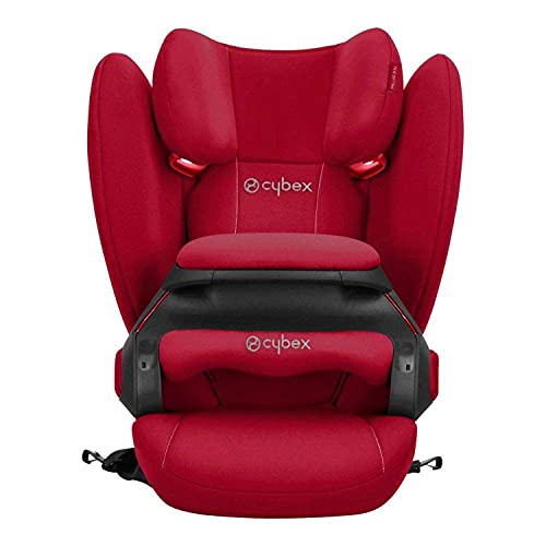 CYBEX Silver Silla de coche Pallas B-Fix, Para coches con y sin ISOFIX, Grupo 1/2/3 (9-36 kg), Desde aproximadamente 9 meses hasta 12 años, Gris (Steel Grey)