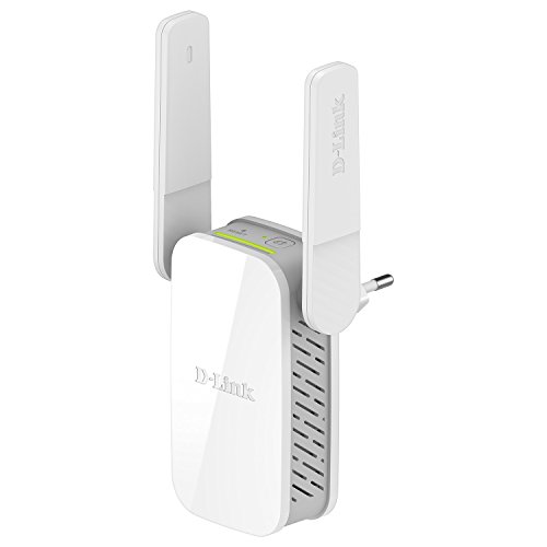 D-Link DAP-1610 - Repetidor WiFi AC1200 (1200 Mbps, Puerto de Red 10/100 Mbps, botón WPS, Antenas externas), Blanco
