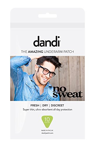 dandi® Parche desodorante alternativo antisudor, paquete de 10 unidades para hombre.