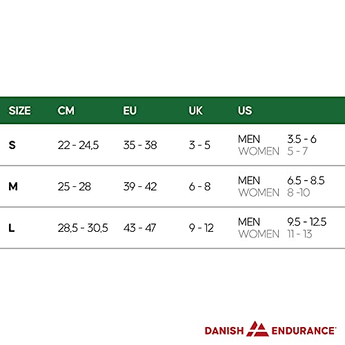 DANISH ENDURANCE Calcetines de Bambú 3 Pares (Negro, EU 43-47)
