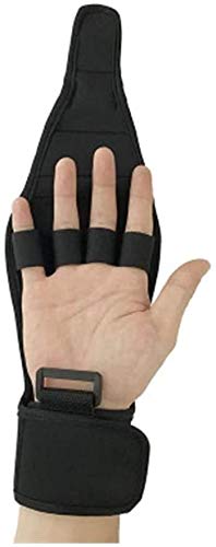 Dedo contra la espasticidad, Finger férula Brace flexibles ajustables Guantes de Rehabilitación de formación auxiliar for el accidente cerebrovascular hemiplejía paciente y Rehabilitación dedo del atl