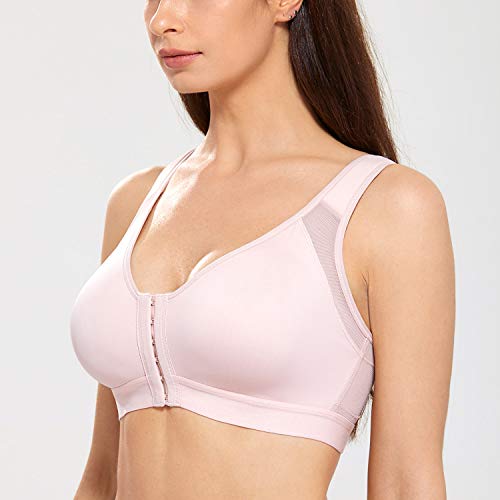 DELIMIRA - Sujetador Corrector de Postura con Soporte de Espalda en X para Mujer Rosa Desnuda 90G