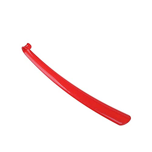 Delisouls Cuerno de plástico para zapatos, mango largo de alta calidad, duradero para calzador, ligero, portátil para el hogar, hotel, color aleatorio
