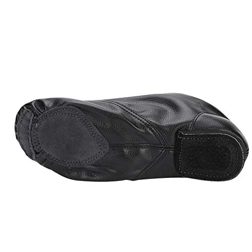Demeras Zapatos de Baile de Jazz Zapatos de Suela Blanda Zapatos de Suela Blanda para niños Adultos Negro(33)