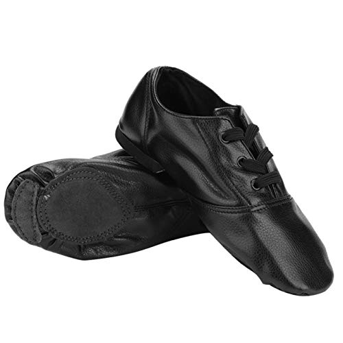 Demeras Zapatos de Baile de Jazz Zapatos de Suela Blanda Zapatos de Suela Blanda para niños Adultos Negro(33)