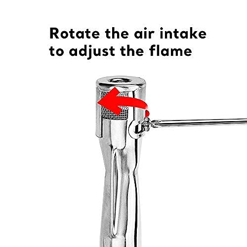 Denmay 42205 extendido de 35,5 a 48,3cm Quemador de Tubo Universal Ajustable de Acero Inoxidable no magnético Parrilla de Gas, para Adaptarse a la mayoría de Las Parrillas de Barbacoa de Gas