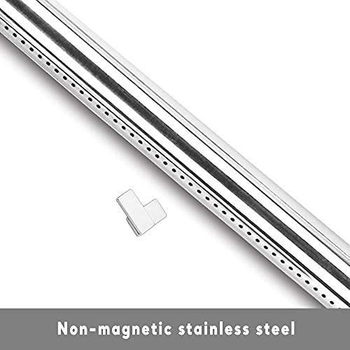 Denmay 42205 extendido de 35,5 a 48,3cm Quemador de Tubo Universal Ajustable de Acero Inoxidable no magnético Parrilla de Gas, para Adaptarse a la mayoría de Las Parrillas de Barbacoa de Gas
