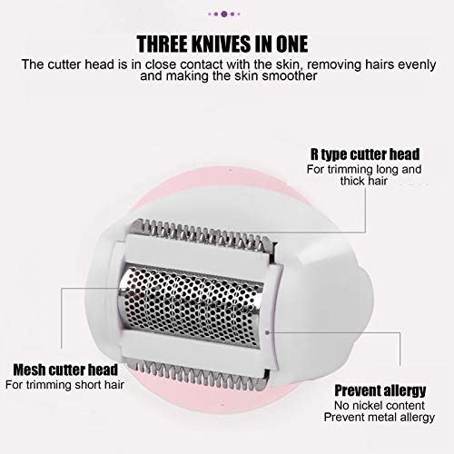 Depilación eléctrica Afeitadora multifunción, 3 en 1 Sin dolor Eléctrica Depiladora Cejas,Depiladora de Vello Facial, eyebrow Trimmer, Afeitadora Maquinilla de afeitar para hombres mujeres