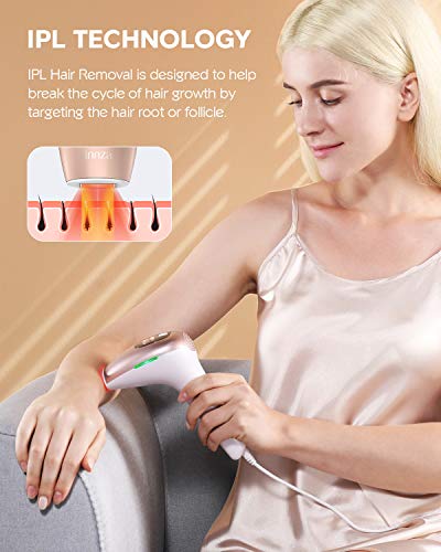 Depiladora de Luz Pulsada IPL,999,000 Flashes,Depilacion Para Mujeres y Hombres,Depilacin Permanente para Cuerpo y Cara Bikini Piernas Axilas