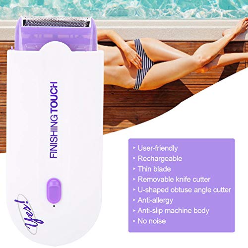 Depiladora USB, Máquina de Afeitar Eléctrica para Mujeres, Dispositivo de Depilación, Máquina de Depilación Dispositivo de Depilación Facial Dispositivo de Depilación Enchufe Herramientas(EU)
