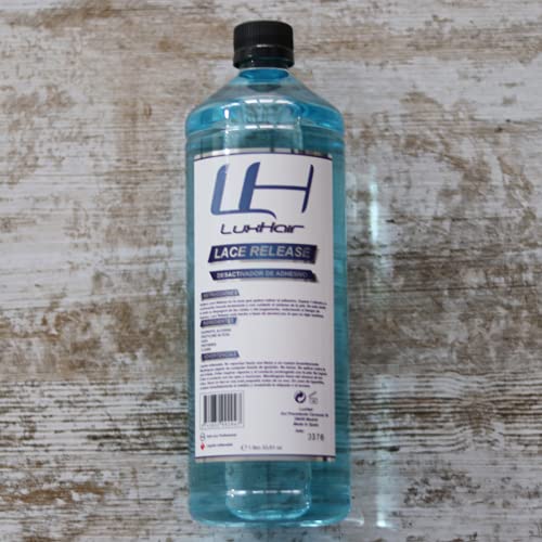 Desactivador de adhesivo para prótesis capilares Lace Release de LuxHair. Retira con facilidad tu peluca, extensión de cabello o similar sin dañarla | 1 L |