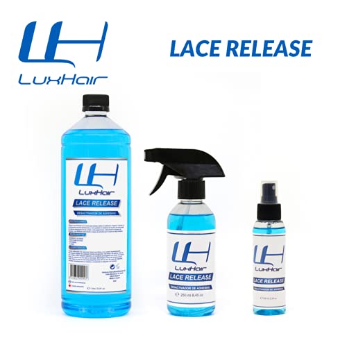 Desactivador de adhesivo para prótesis capilares Lace Release de LuxHair. Retira con facilidad tu peluca, extensión de cabello o similar sin dañarla | 1 L |