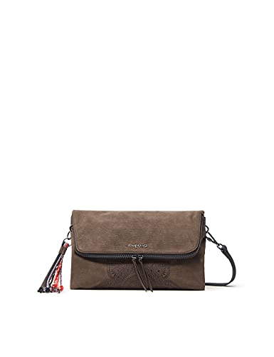 Desigual Aquiles Venecia, Bolsa para Cuerpo de Across para Mujer, marrón, Einheitsgröße
