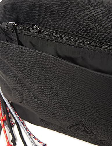 Desigual Aquiles Venecia Maxi, Bolsa para Cuerpo de Across para Mujer, Negro, Einheitsgröße