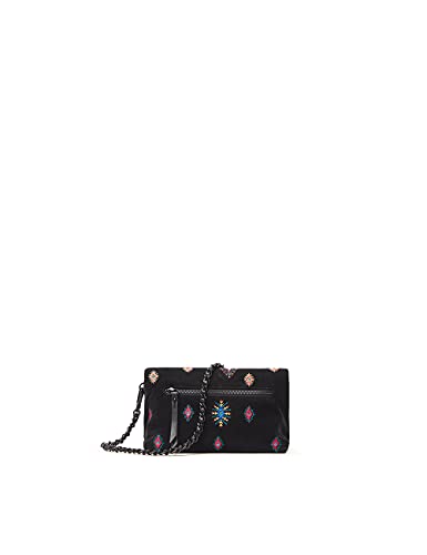 Desigual July Tribu Venecia M, Bolsa para Cuerpo de Across para Mujer, Negro, Einheitsgröße