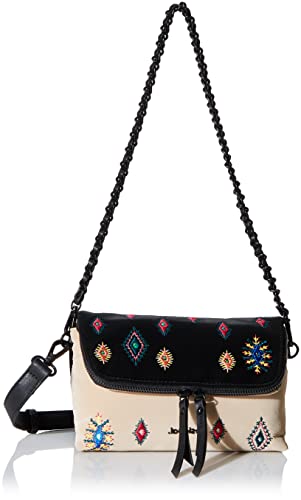 Desigual July Tribu Venecia M, Bolsa para Cuerpo de Across para Mujer, Negro, Einheitsgröße