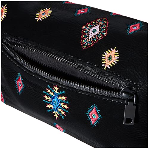 Desigual July Tribu Venecia M, Bolsa para Cuerpo de Across para Mujer, Negro, Einheitsgröße