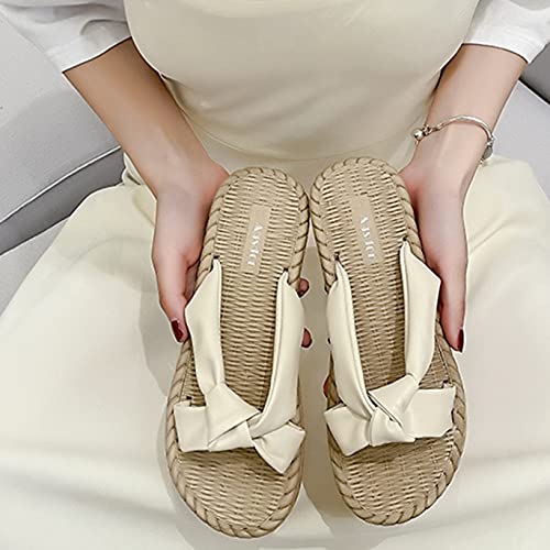 Deslizadores de piscina para mujer Sandalias de baño de verano con punta abierta Sandalias planas de ocio al aire libre Natación simple para mujer Deslizadores de secado rápido