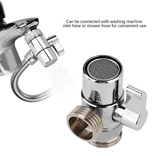 Desviador del grifo - Divisor del grifo, Válvula desviadora, A la manguera Adaptador M24, para baño, lavabo de cocina, fregadero