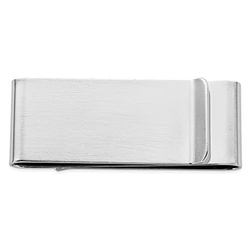 Diamond2Deal Kelly Waters - Pinza para Dinero (Doble Pliegue, Chapado en rodio)