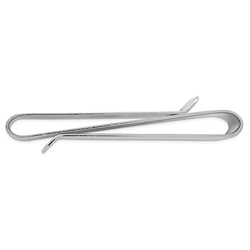 Diamond2Deal Kelly Waters - Pinza para Dinero (Doble Pliegue, Chapado en rodio)