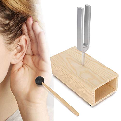Diapasón, Diapasón Duradero, Diapasón, Martillo, Diapasón Para Curar, 440Hz, Diapasón Con Soporte De Madera Para La Enseñanza De Experimentos De Física