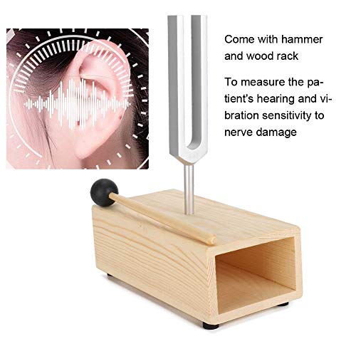 Diapasón, Diapasón Duradero, Diapasón, Martillo, Diapasón Para Curar, 440Hz, Diapasón Con Soporte De Madera Para La Enseñanza De Experimentos De Física
