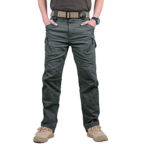 Digralne Pantalones De Carga Pantalón Tactico Hombre PantalóN de Trabajo De Combate Pantalones Militares para Exteriores Acampar Senderismo Caminar