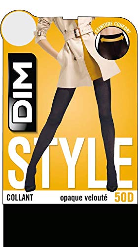 DIM Style Panty Opaco Mate 50D Medias, Negro (Noir), FR: 1 (Talla fabricante: 1/2) para Mujer